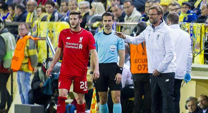 Liverpool'un yldz Lallana sakatl nedeniyle uzun sre forma giyemeyecek