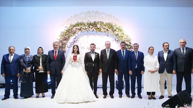 Cumhurbakan Erdoan nikah ahidi oldu