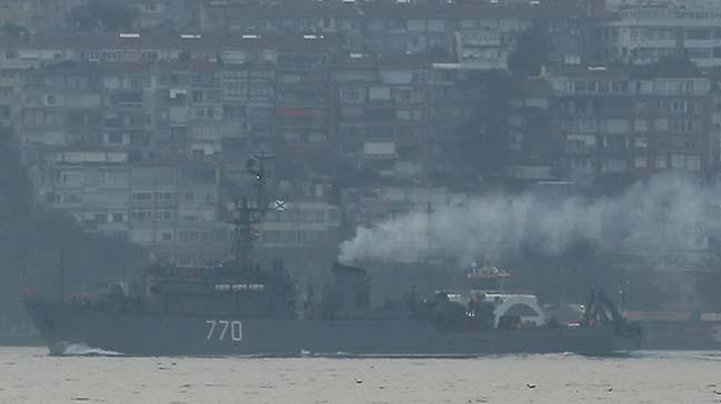 Rus sava gemisi stanbul Boaz'ndan geti 