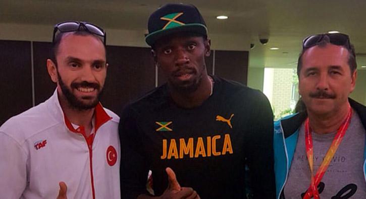 Ramil Guliyev, spor dnyasnn efsane isimlerinden Usain Bolt ile bir araya geldi