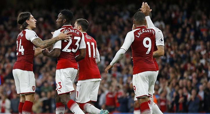 Premier Lig'in al manda Arsenal sahasnda Leicester City'i 4-3 malup etti