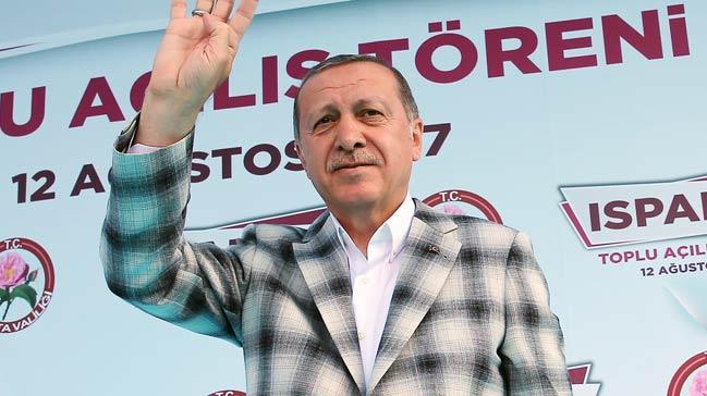 Cumhurbakan Erdoan Isparta'da yeni dnemin sinyallerini verdi