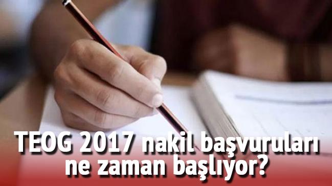 TEOG nakil bavurular ne zaman balyor" 