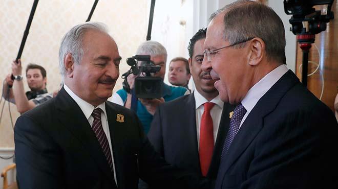 Lavrov ve Hafter Moskova'da grt 