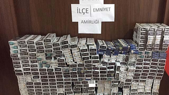 Van'da 4 bin 160 paket kaak sigara ele geirildi