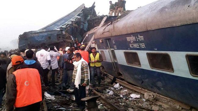 Son dakika: Hindistan'da tren raydan kt: 20 l, 150 yaral