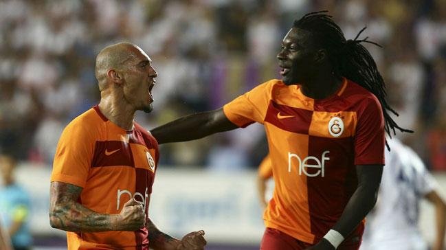 Galatasaray deplasmanda Osmanlspor'u 3-1 yenip ikide iki yapt