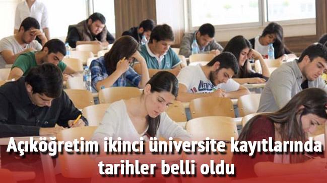 Akretim ikinci niversite kaytlarnda tarihler belli oldu