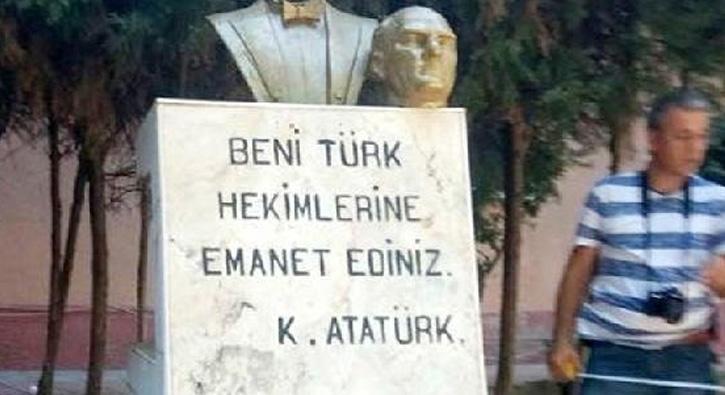 Mersin'de Atatrk bstne irkin saldr