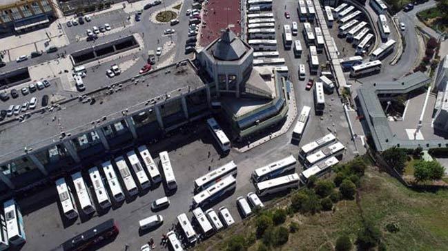 15 Temmuz Demokrasi Otogar'ndaki hareketlilik havadan grntlendi