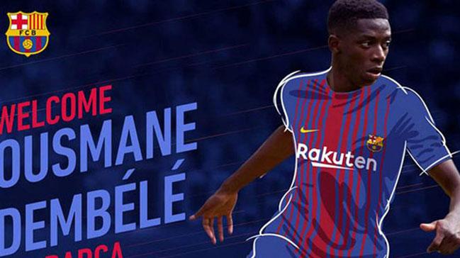 Ousmane Dembele resmen Barcelona'da...