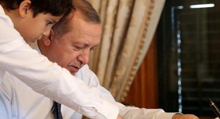 Cumhurbakan Erdoan paylat: Bugnk mesai arkadam torunum mer Tayyip