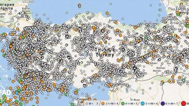 2017'de AFAD tarafndan kaydedilen verilere gre Trkiye'nin bats beik gibi sallanyor