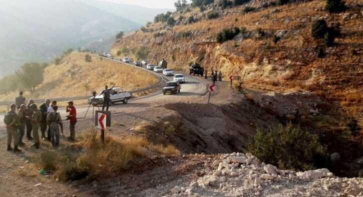 Adyaman'da askeri aracn geii srasnda patlama