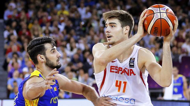 2017 Avrupa Basketbol ampiyonas'nda spanya Romanya'y 41 say farkla 91-50 malup etti