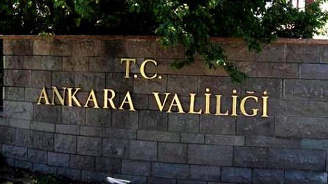 Son dakika:Ankara Valilii'ndan yasak karar