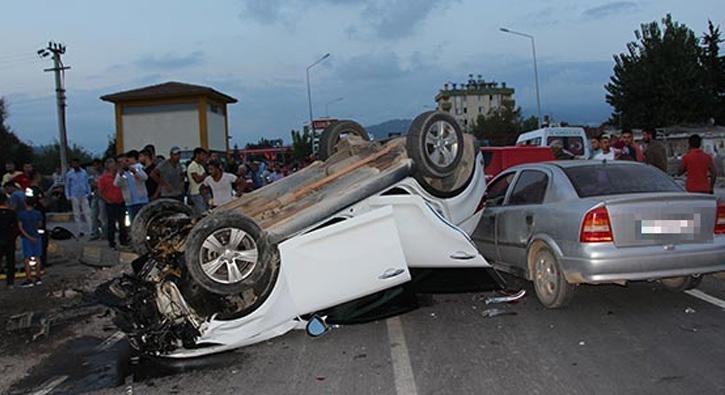 Antalya'da zincirleme trafik kazas: 7 kii yaraland