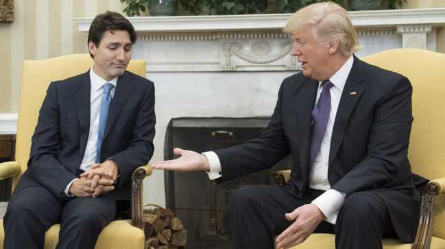 ABD Bakan Trump, Kanada Babakan Trudeau ile bir araya geldi