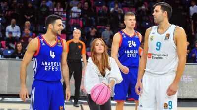Anadolu Efes - Real Madrid mann hava atn Elin Sangu yapt