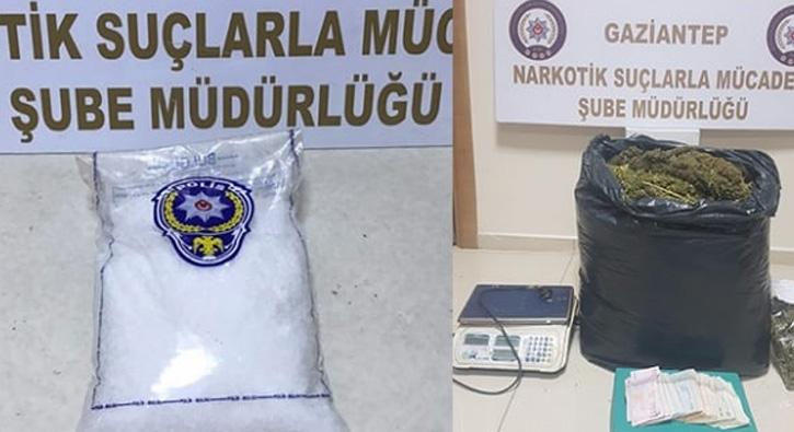 Gaziantep'te 13 kilo esrar ele geirildi