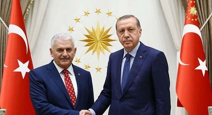 Cumhurbakan Erdoan Betepe'de Babakan Yldrm ile grt