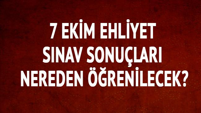 Ehliyet snav sonular nereden renilecek 7 ekim meb sorgu ekran