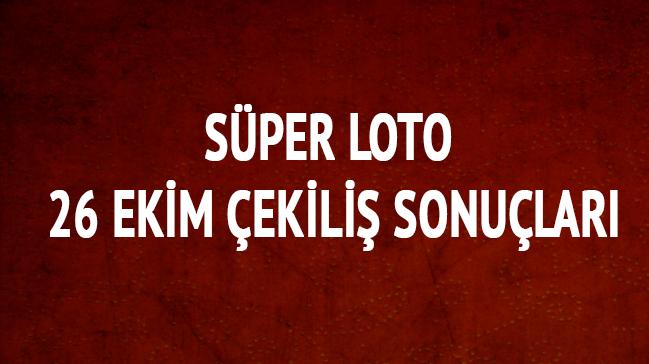 Sper Loto 26 Ekim ekili sonular akland