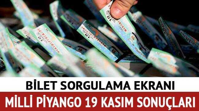 19 Kasm 2017 Milli Piyango ekili sonular duyuruldu
