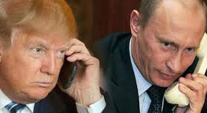 Putin ile Trump telefonda grt  