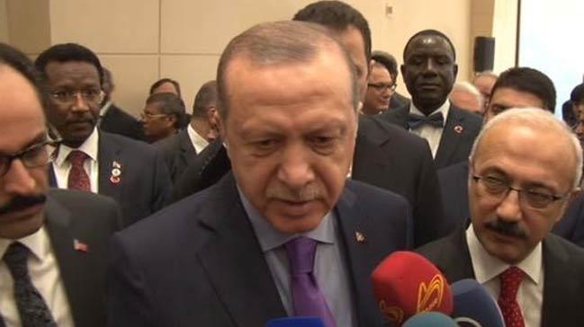 Cumhurbakan Erdoan Azeri gazetecinin 'Karaba' sorusunu yantlad