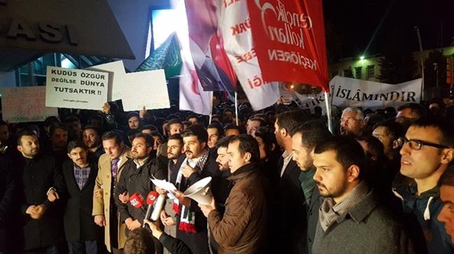 ABD Bykelilii nnde Kuds protestosu