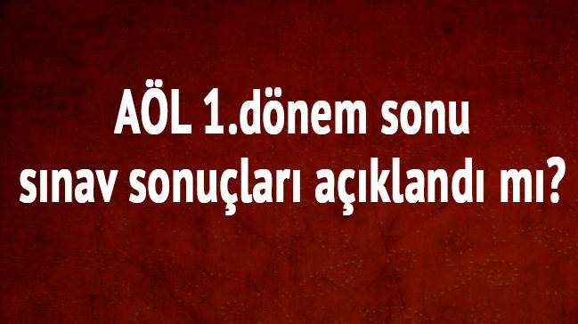 Ak lise AL 1.dnem sonu snav (9-10 Aralk) sonular MEB son dakika aol.meb.gov.tr'de