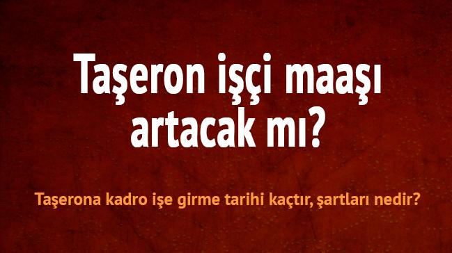 Taerona kadro ie girme tarihi ka artlar nedir" Taeron ii maa ne kadar