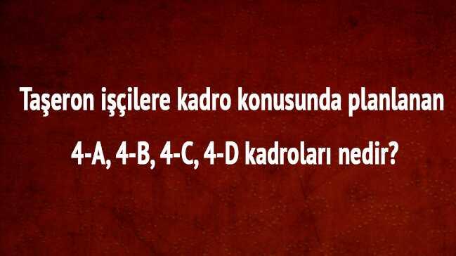 taseron 4a 4c ne anlama gelmektedir