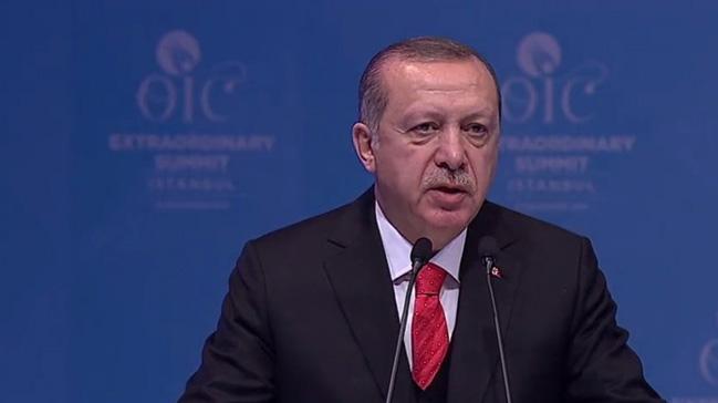 Cumhurbakan Erdoan: Tm dnyay bakenti Kuds olan Filistin'i tanmaya davet ediyorum