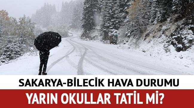 Sakarya Bilecik hava durumu! 26 Aralk'ta Sakarya Bilecik yarn okullar tatil mi"