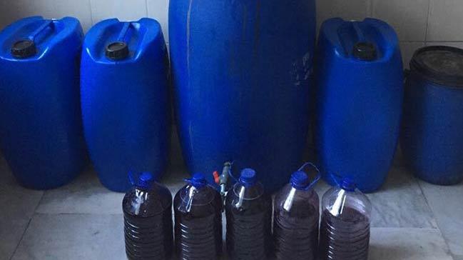 Aydn'da kaak retim 1150 litre arap ele geirildi