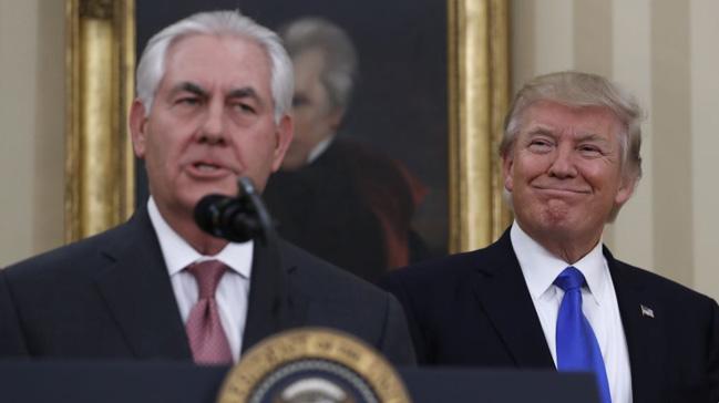 ABD Dileri Bakan Tillerson'dan Trump'a destek