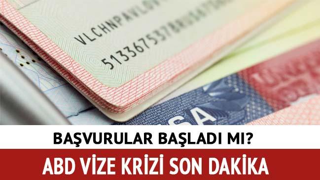 ABD vize krizi sona erdi