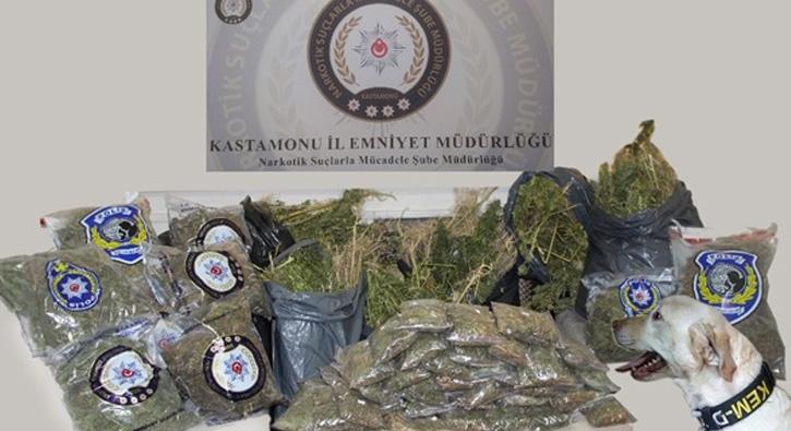 Kastamonuda 50 kilogram uyuturucu yakaland