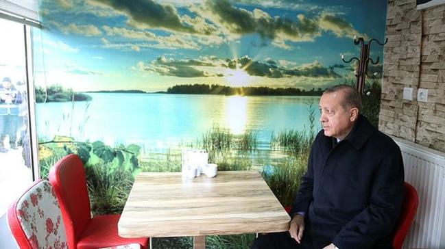 Cumhurbakan Erdoan o esnaf geri evirmedi!