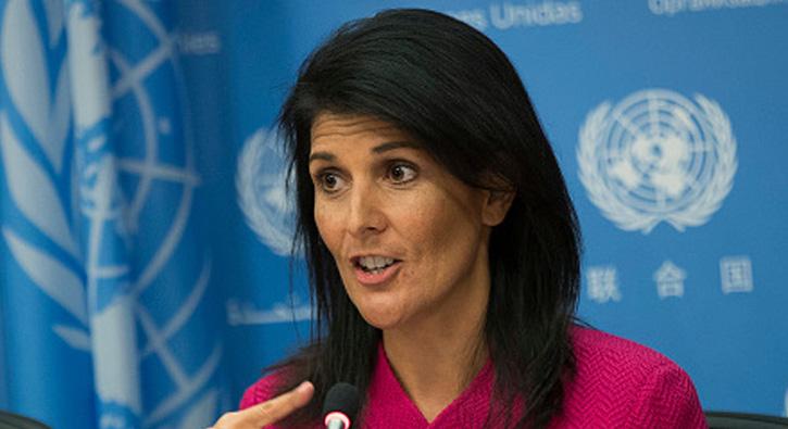 ABD'nin BM Daimi Temsilcisi Nikki Haley: ran hkmeti kendi vatandalar tarafndan snanyor