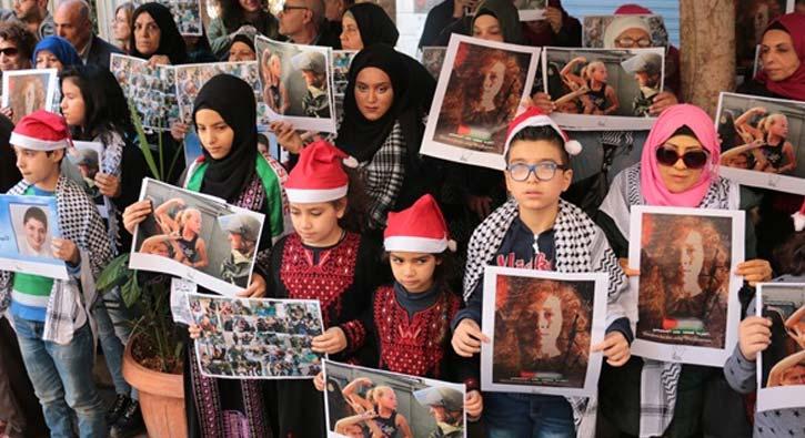 Filistin'de cesur kz Temimi iin okullarda kampanya balatld