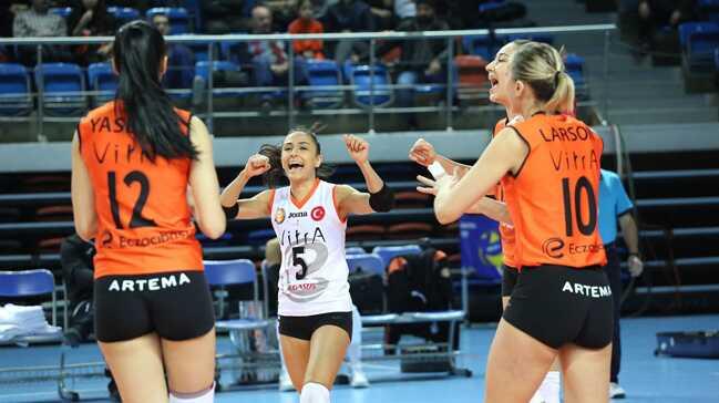 Eczacba VitrA, VC Oudegem'i 3-0 yendi ve kupada 8'li finaller etabna ykseldi
