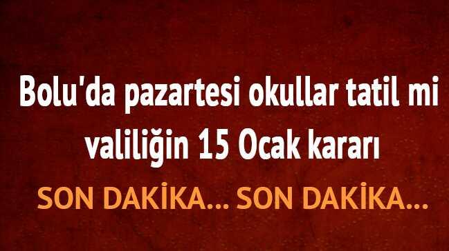 Bolu Bolu hava durumu  15 Ocak okullar tatil mi.meb Bolu Valilii kar tatili  fotoraflar resimleri