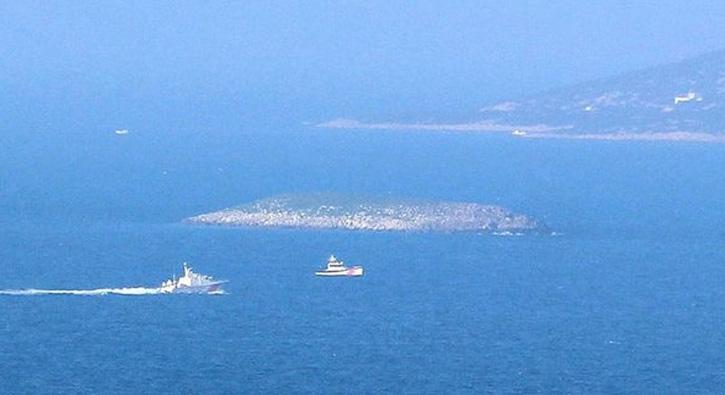 Trk ve Yunan sahil gvenlik botlar ve sava gemileri arasnda hareketli saatler yaand