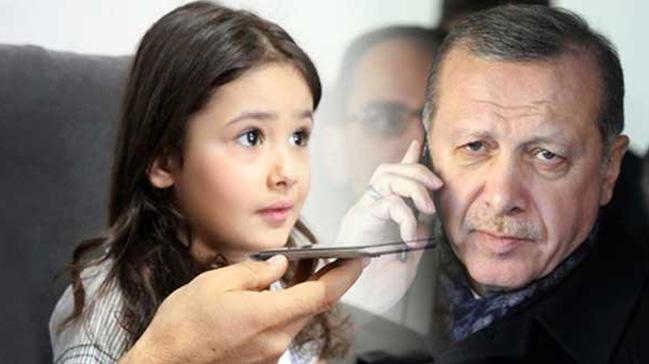 Cumhurbakan Erdoan, minik Irmak telefonla arayarak Klliye'ye davet etti