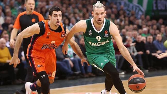 Turkish Airlines Euroleague'de Zalgiris Kaunas sahasnda Valencia Basket'i 86-82 malup etti