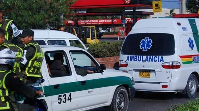 Kolombiya'da ambulanslar binlerce kez aka iin arld
