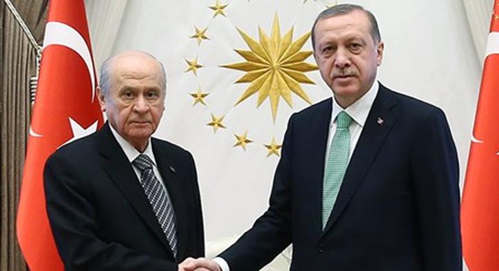 Cumhurbakan Erdoan ve MHP lideri Baheli Telefon'da Afrin'i konutu